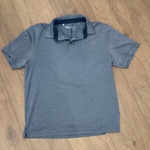 Under Armour Navy and Gray Polo Shirt